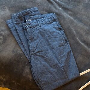 Men's Old Navy, Navy Blue Pants Slim Linen Blend